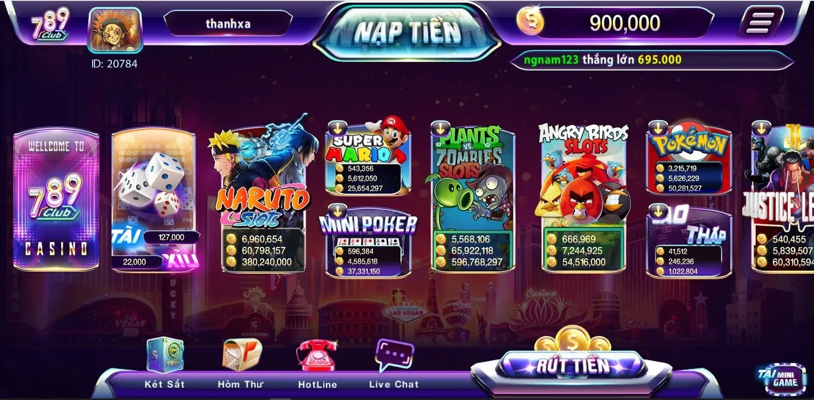 Top các game bài hot 789 Club